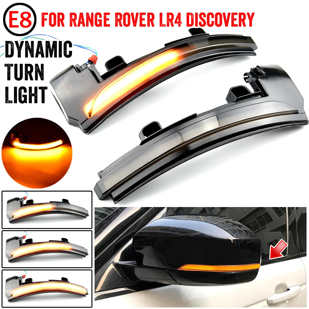 

LED Dynamic Turn Signal Light Side Rearview Mirror Lamp Indicator For Land Rover Discovery 4 LR4 Range Rover Sport Evoque