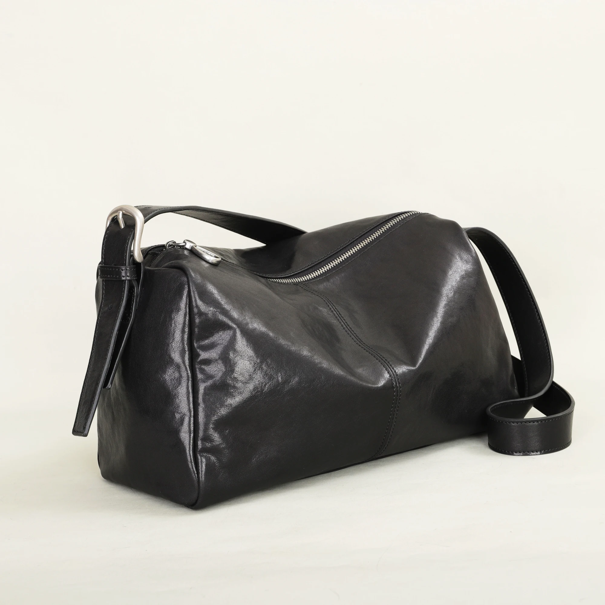 Orabird Мужская роскошная сумка через плечо из воловьей кожи большая вместительная