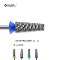 6 0mm tapered bit cross cut sc wilson carbide nail drill bit