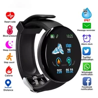 d18s smart watch round blood pressure heart rate monitor women fitness tracker smartwatch android ios men fashion electron clock