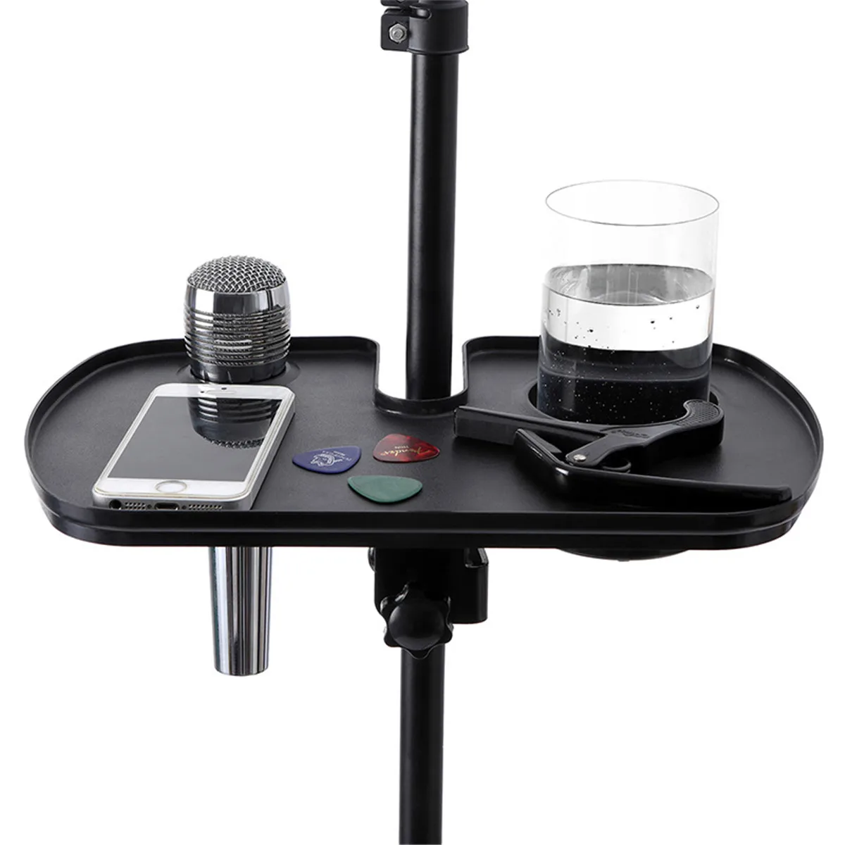 

Microphone Phone Cup Tray Storage Rack Stand Clamp, Stand Clip, Standard Tray