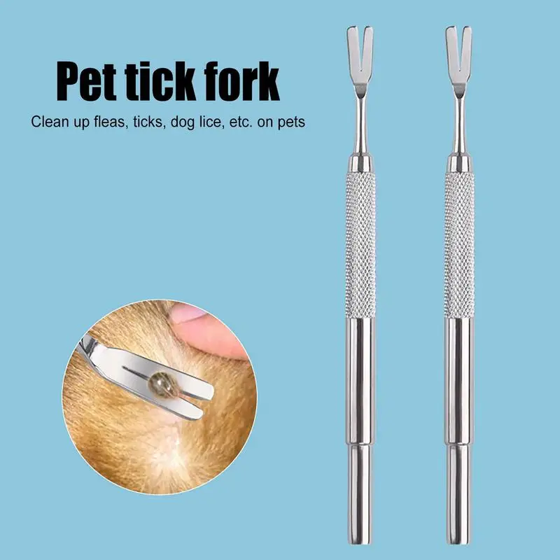 

Pet Tick Removal Stainless Steel Tweezers Flea Remover Hook Rustproof Tick Puller Mite Flea Extractor Pet Grooming Supplies