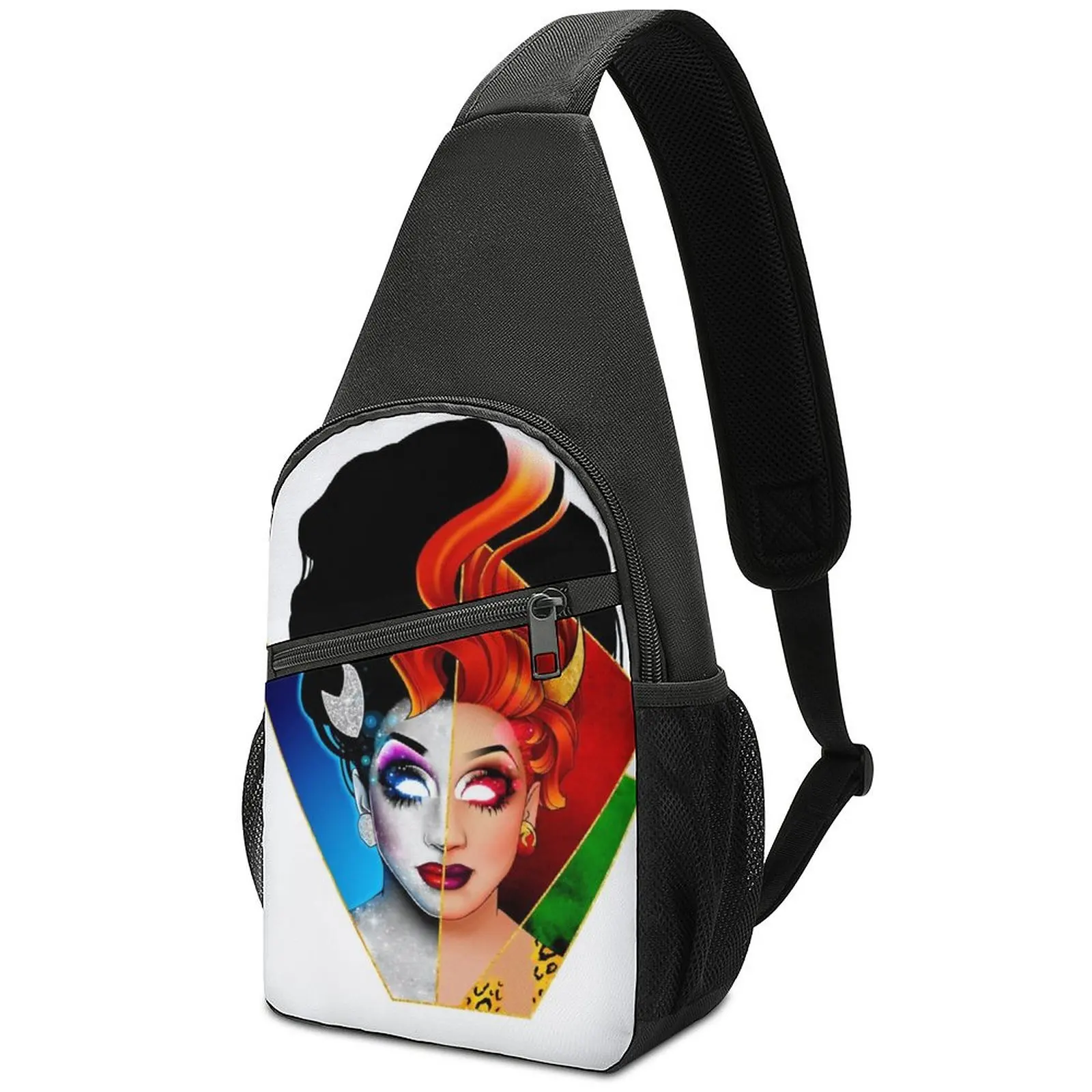 

Bianca Del Rio Shoulder Bags Drag Queen Retro Chest Bag Men Bicycle Outdoor Sling Bag University Print Crossbody Bags