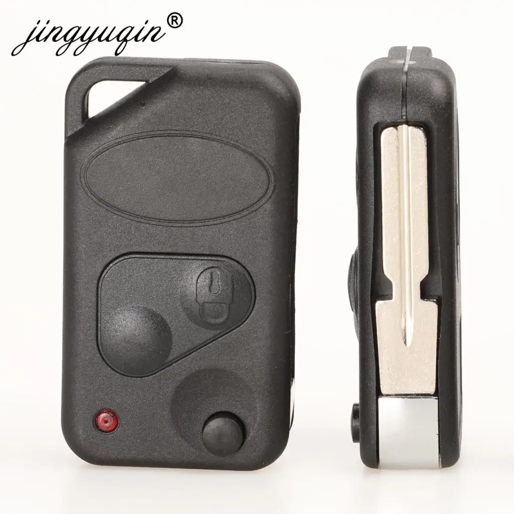 

Jingyuqin флип 2-кнопочный пульт дистанционного управления для Land Range Rover Discovery Freelander Defender 90 1995-2004 P38 чехол с лезвием