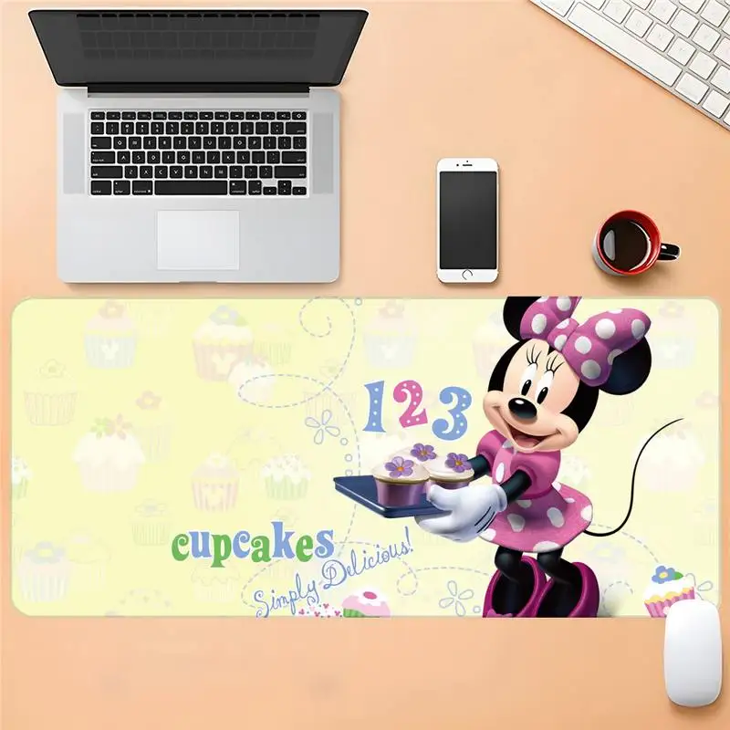 

Disney Minnie Natural Rubber Gaming Mousepad Desk Mat Mouse Pad Game Console Mouse Pad Gaming Accessories Computer Keyboard Pad