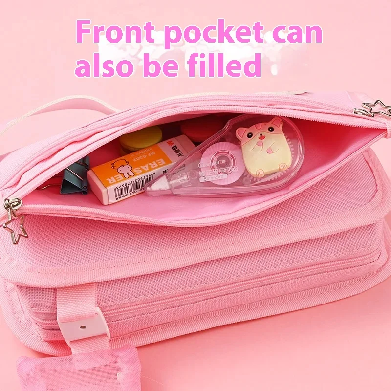 YOAING пенал Kawaii Kuromi Cinnamoroll Melody школьная сумка для карандашей большой чехол ручек