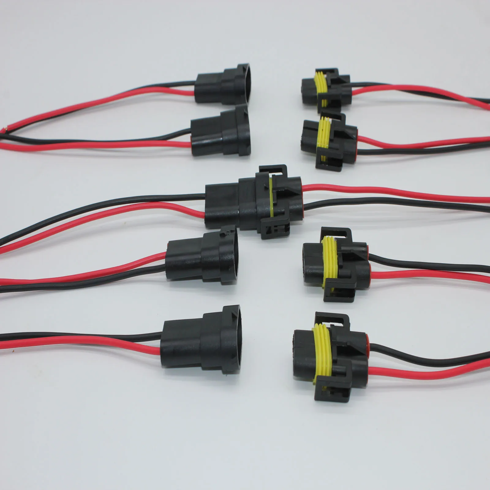 10 шт. для H8 H9 H11 жгут проводов гнездовой и мужской адаптер автомобильных фар