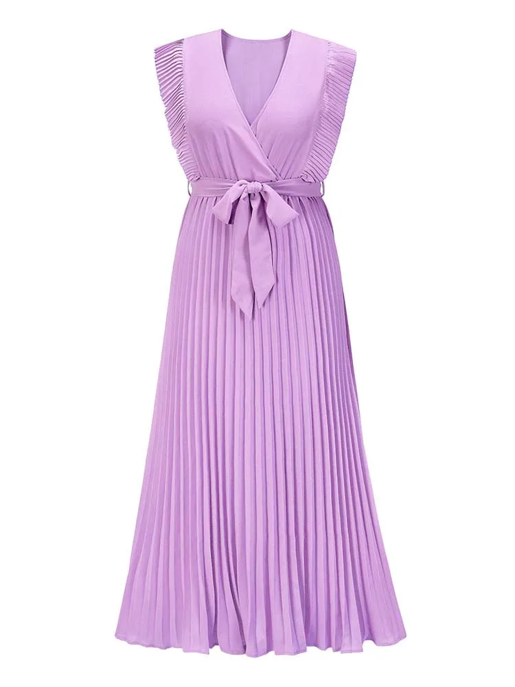 Женское пляжное платье в европейском стиле элегантное модное Плиссированное
