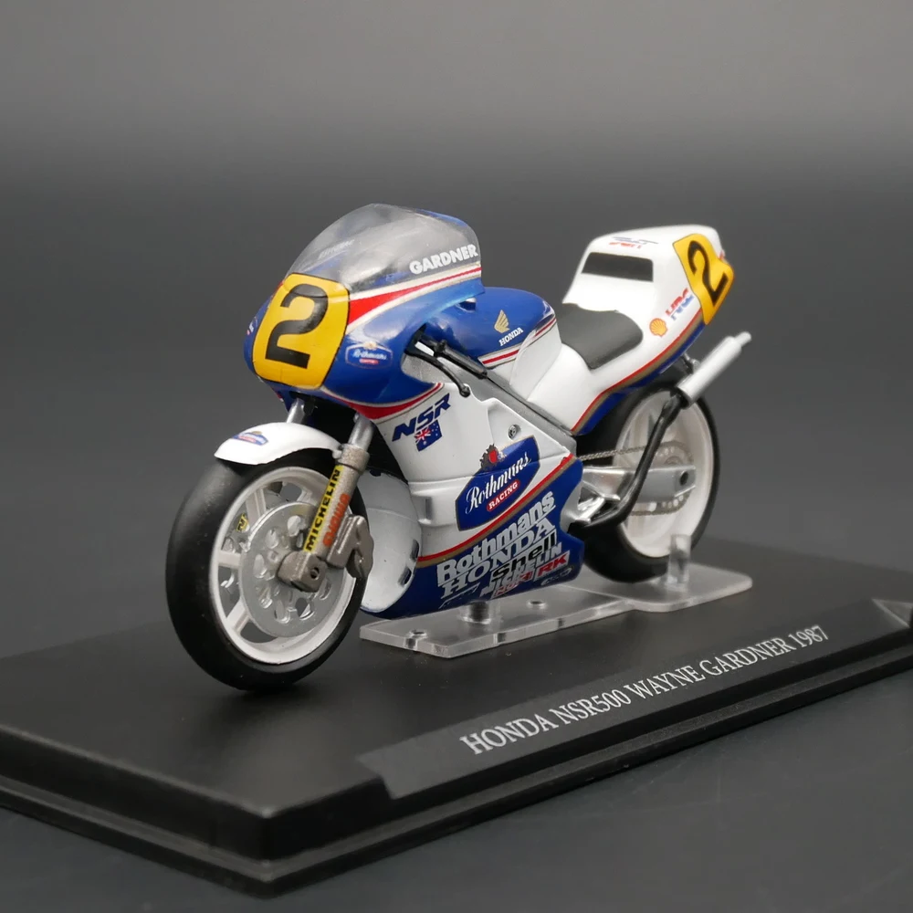 

Металлическая игрушка Ixo 1/24, модель мотоцикла Honda NSR500, Уэйн Гарднер 1987