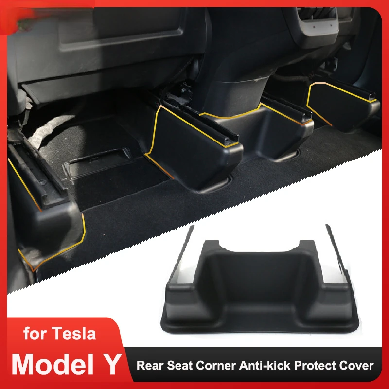 

ModelY Rear Under Corner Cover for Tesla Model Y Guard Slide Anti-kick Fully Protection Protective Modification Interior