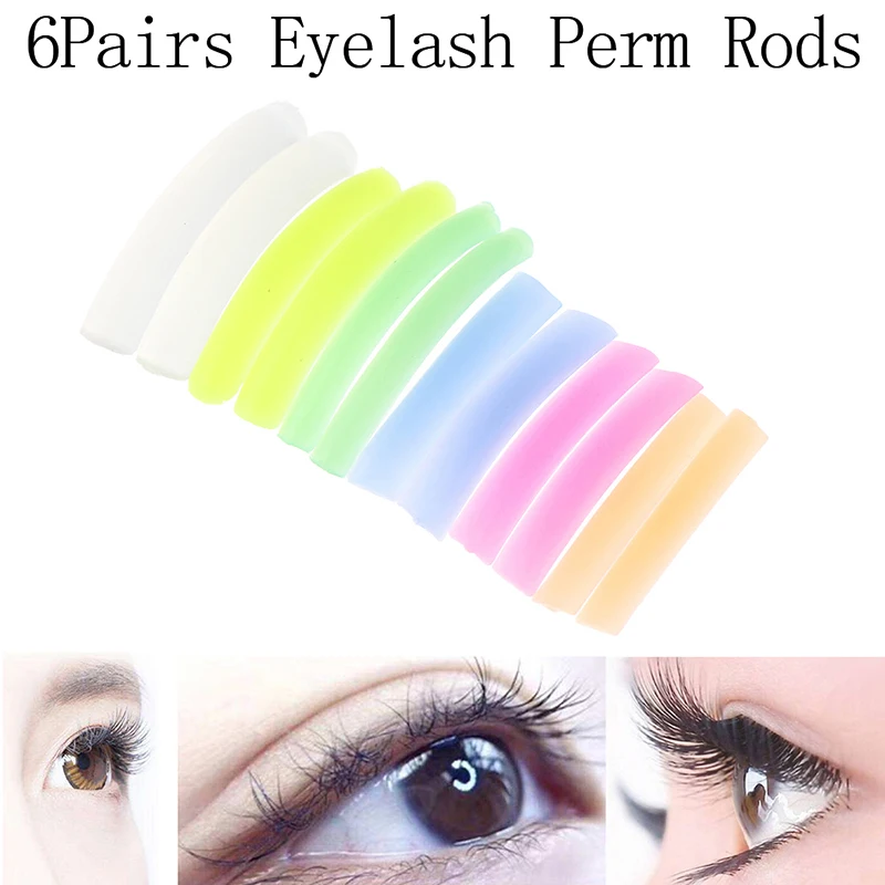 

6Pairs Silicone Permanent Wave Pads Lash Lift Perming Lash Patches Under Eye Sticker Eyelash Perm Set Perming Tool