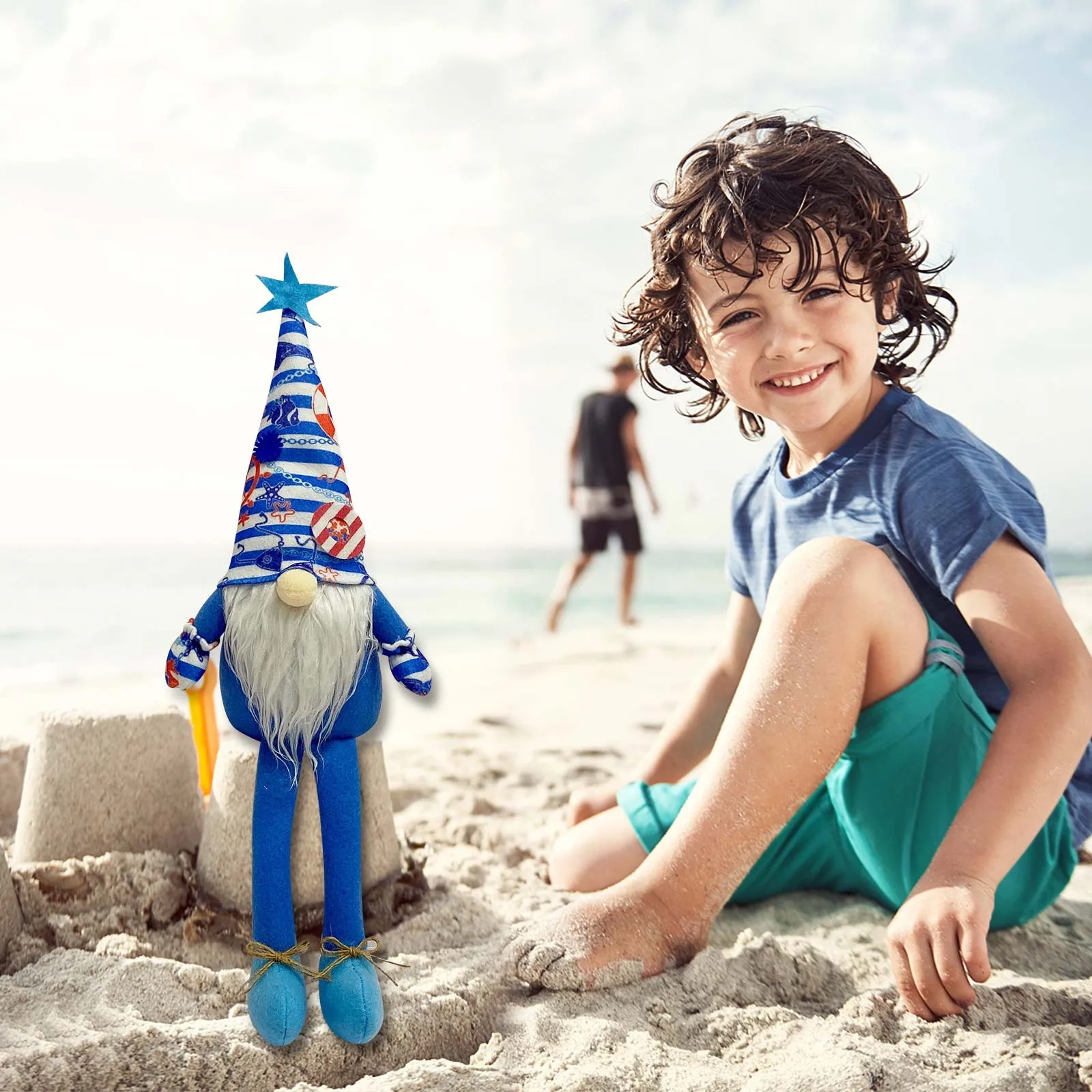 Блестящая кукла цвета синего океана без лица Блестящая кукла цвета синего океана без лица