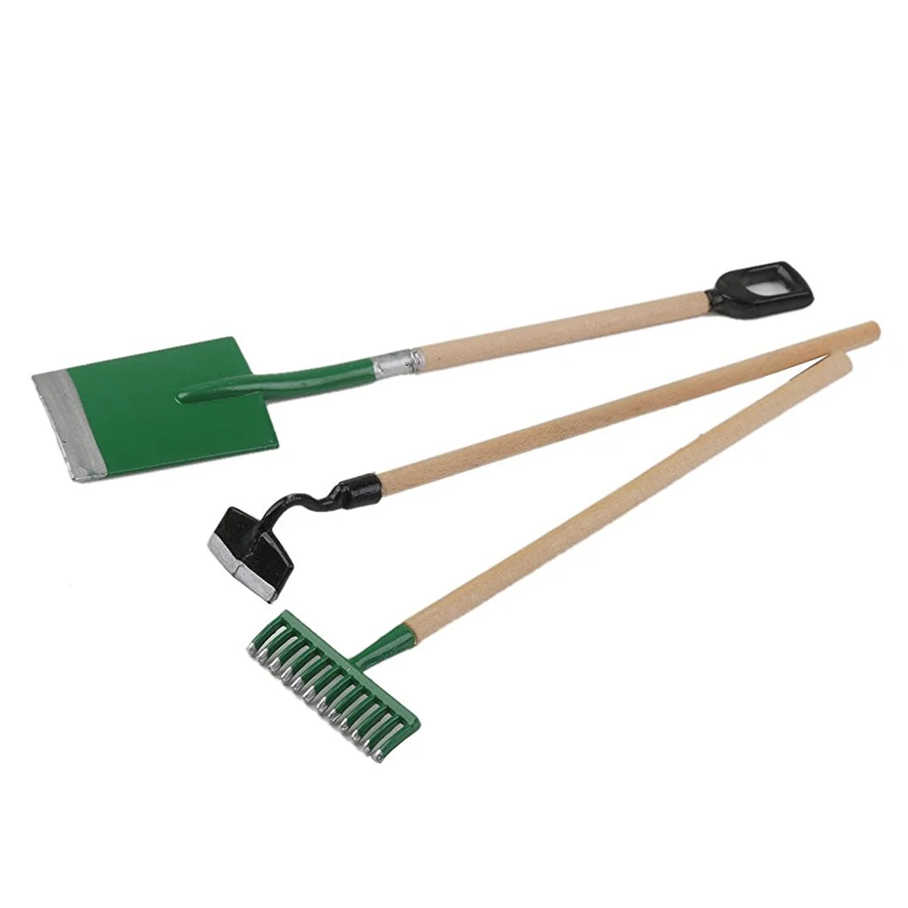 

Miniature Decoration Furniture Gardening Tools Ornament Mini Supplies Wooden Accessory Figures