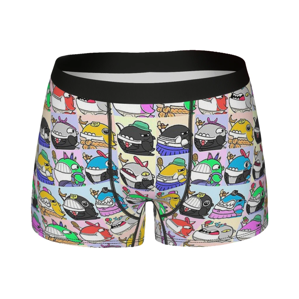 

Мужские хлопковые трусы с рисунком Кита