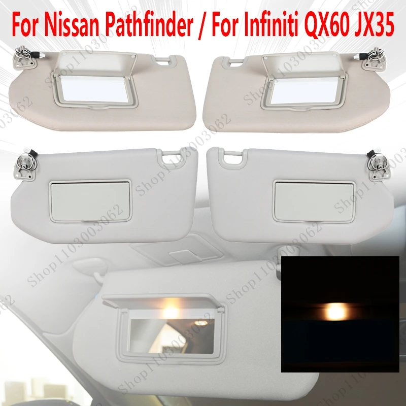 Внутренний солнцезащитный козырек на крышу для Nissan Pathfinder 2013-2018/Infiniti QX60 14-17/JX35 2013