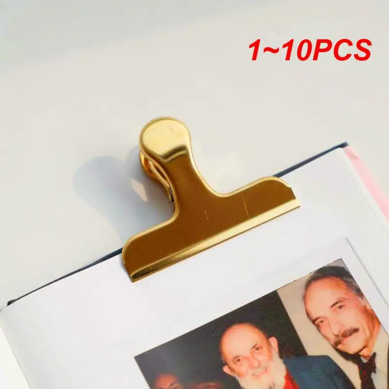 1 ~ 10 шт. скандинавский золотой зажим для хранения файлов купюр из нержавеющей