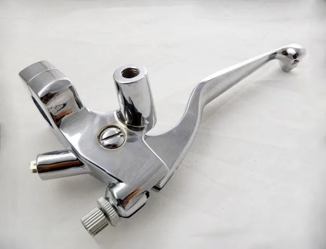 Хром 1 &quot25 мм с левой стороны руля Ручное управление сцепные Черепа Рычаг для Honda