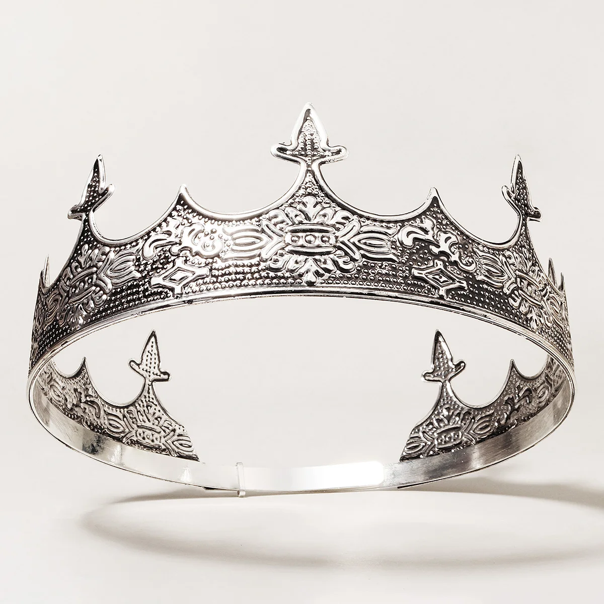 Мужская корона Miallo King Crown Ancient Silver Tiara and Crowns для принца винтажная королевская ювелирная головная украшения в подарок.