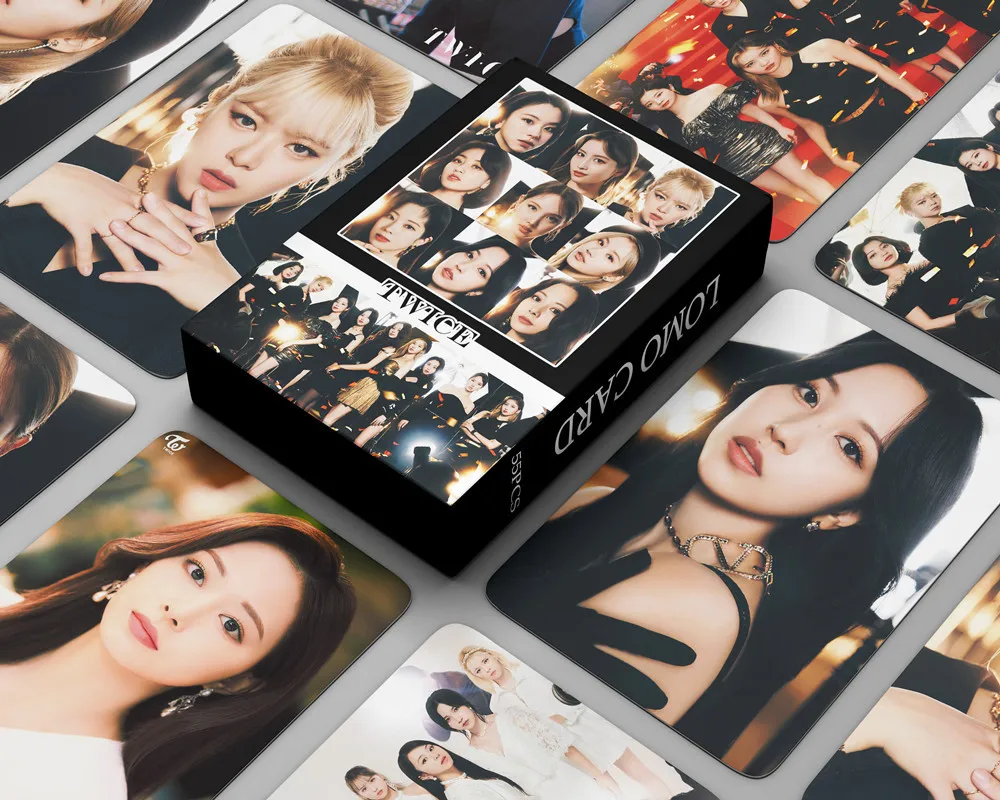 

55PCS Kpop Girl Group Twice Lomo Cards New Photo Album Celebrate K-pop Photocard Lomo Card Bookmarks Fans Gift