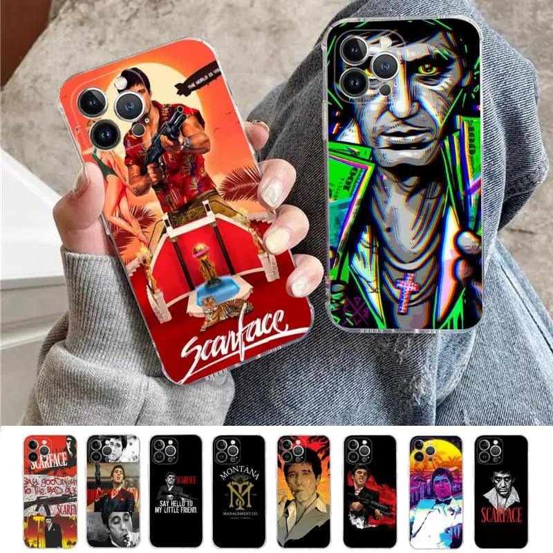 

Scarface 1983 film Al Pacino movie Phone Case For iPhone XR X XS Max 14 13 Pro Max 11 12 Mini 6 7 8 plus SE 2020 Printing Cover