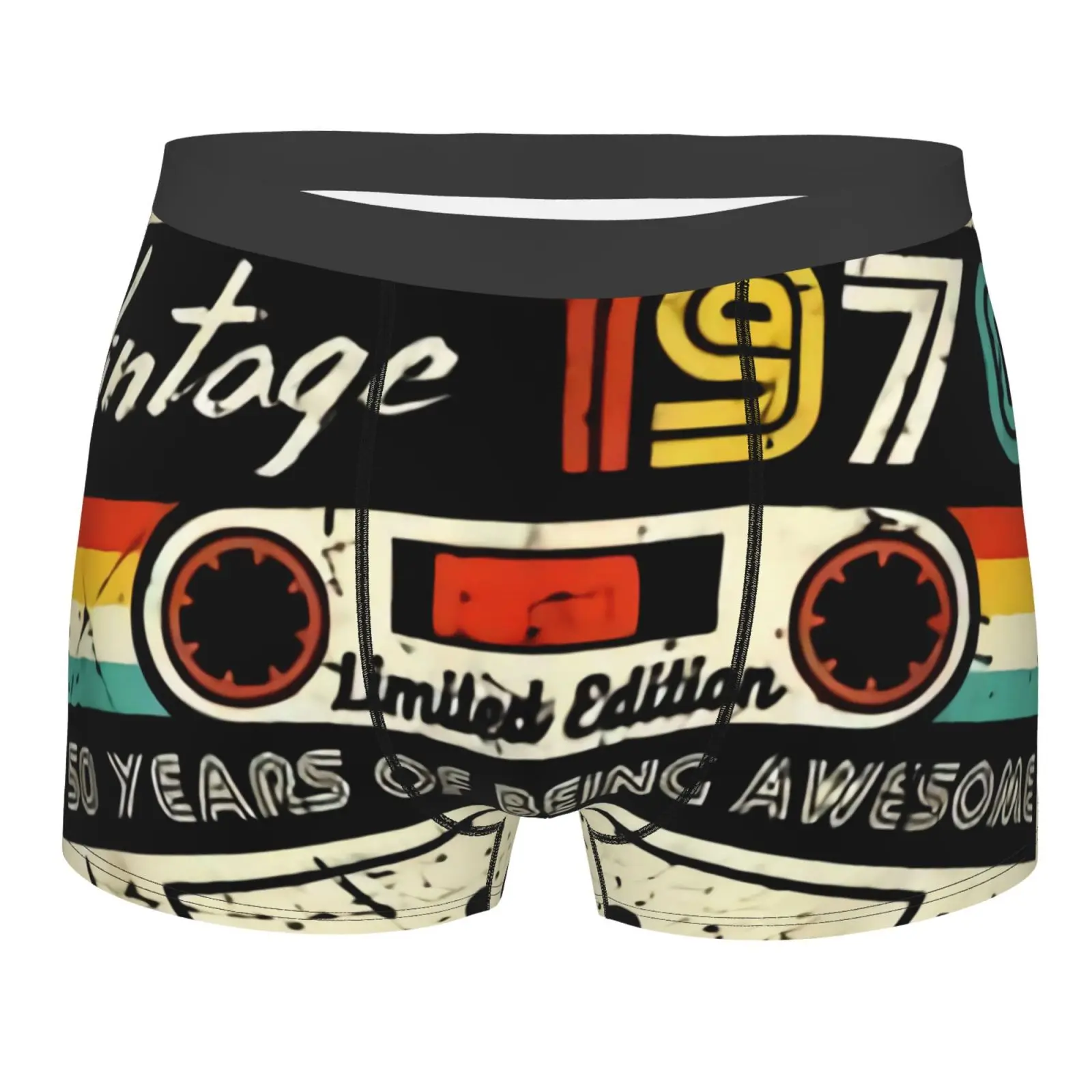 

Трусы-боксеры мужские из полиэстера, на 50 дней рождения