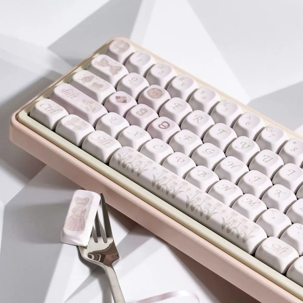 Клавиатура на тему весеннего чая набор клавиш клавиатуры PBT FOA с 141 клавишами