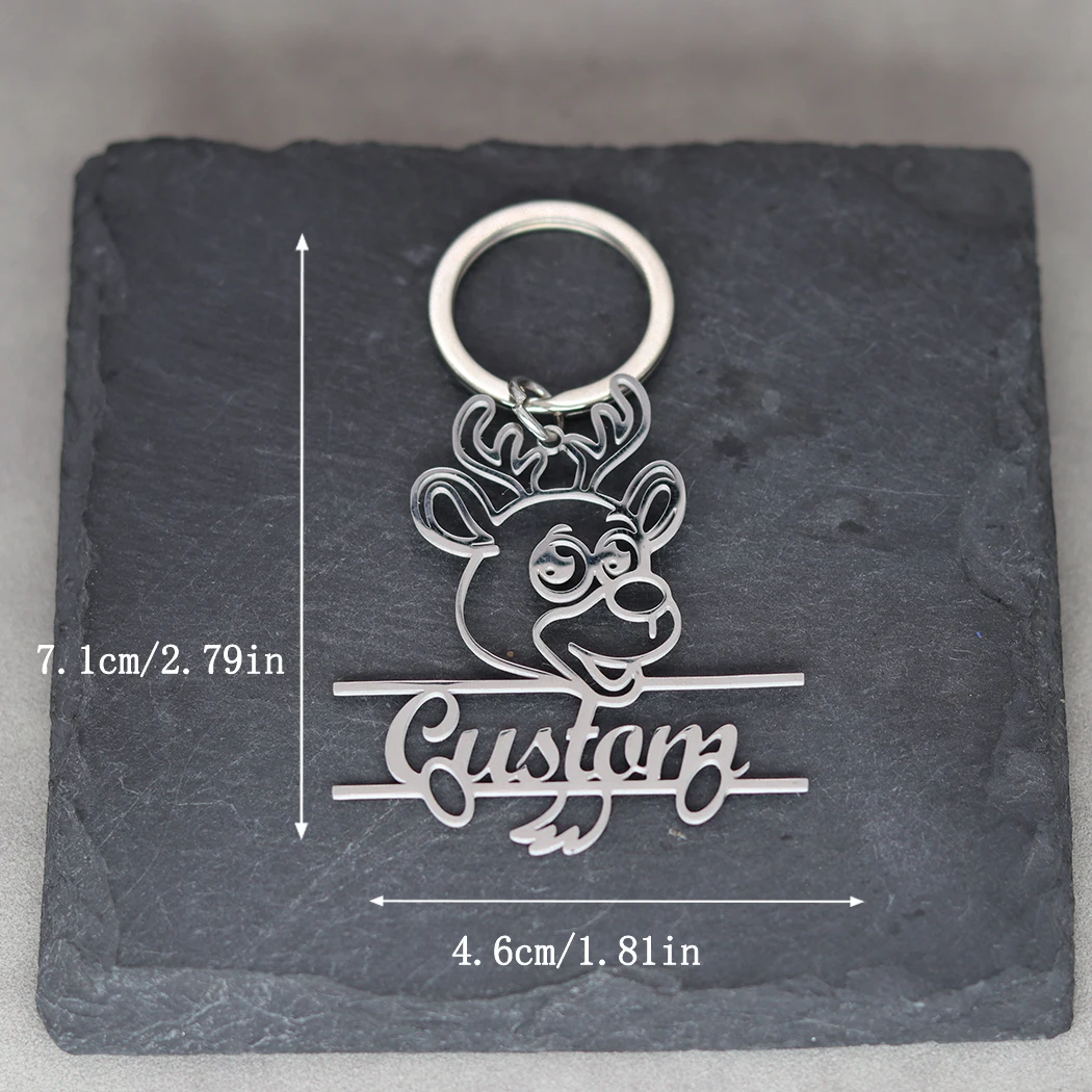 Брелок из нержавеющей стали по индивидуальному заказу очаровательный брелок с