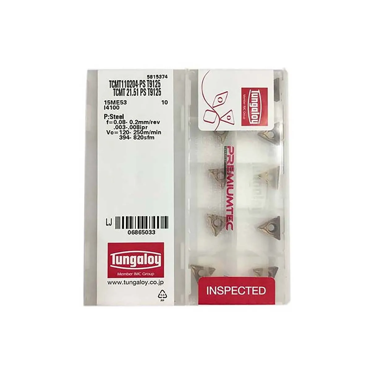 

Tungaloy 100% Original TCMT TCMT110204 TCMT16T304 TCMT110208 TCMT090202 TCMT090204 T9125 Carbide Turning Inserts