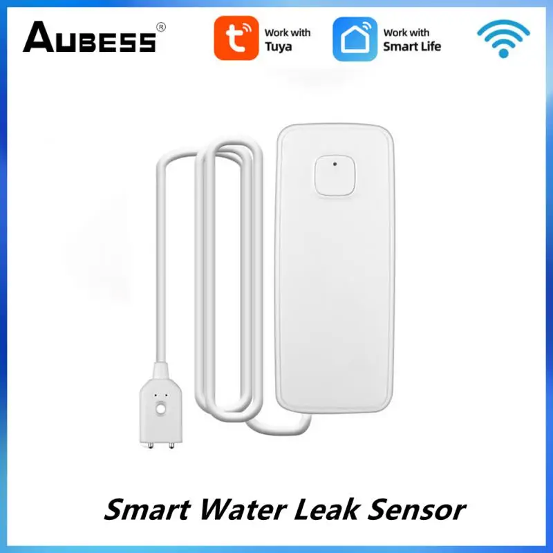 

Tuya Smart Water Leakage Sensor Alarm Independent WIFI Household Water Leak Detector Flood Alert Overflow Security Alarm System