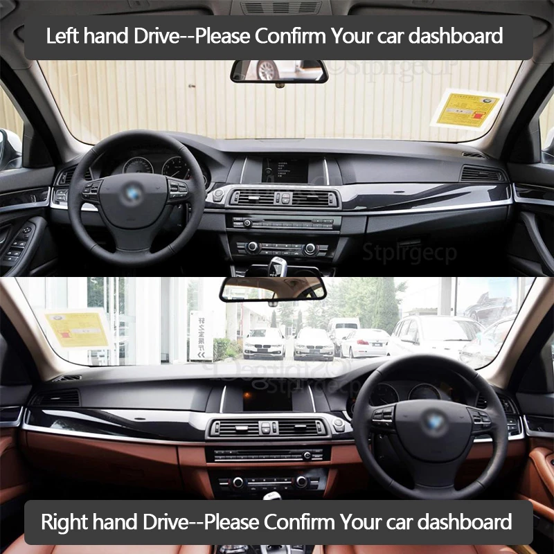 Нескользящий коврик для BMW 5 серии F10 2010 ~ 2016 без HUD накладка на приборную панель