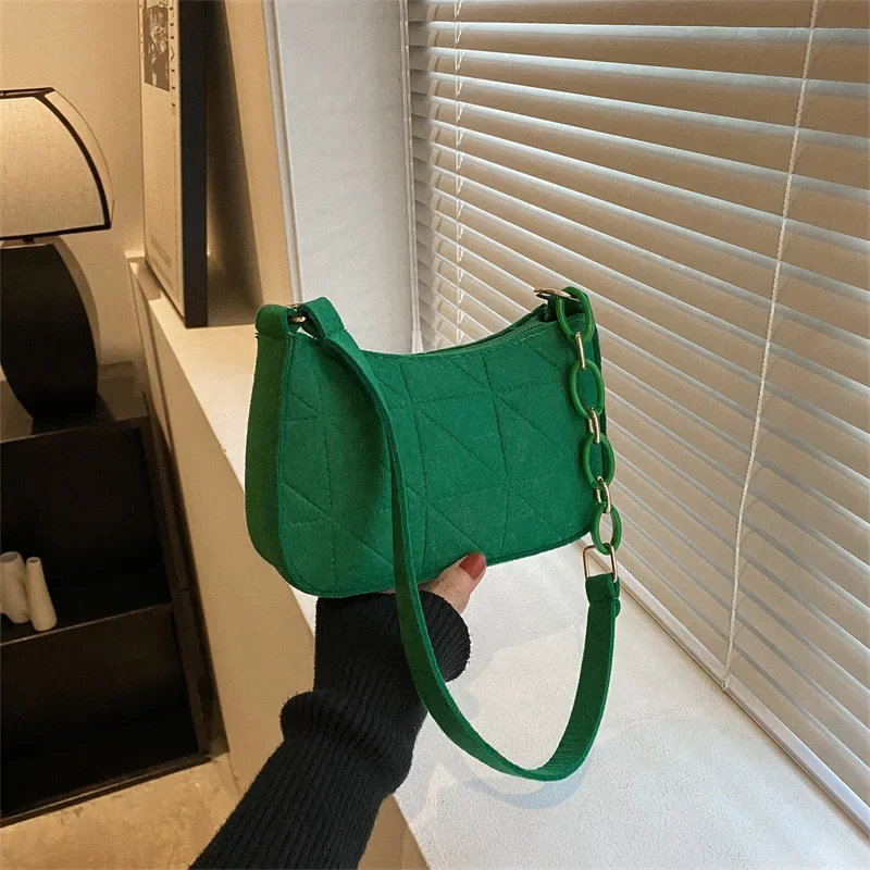 

New Fashion Trend Simple Shoulder Bag Casual Simple Crossbody Bag Retro Underarm Bag
