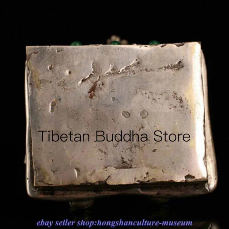 7 4 &quotкитайская Бронзовая Позолоченная серебряная инкрустация драгоценный