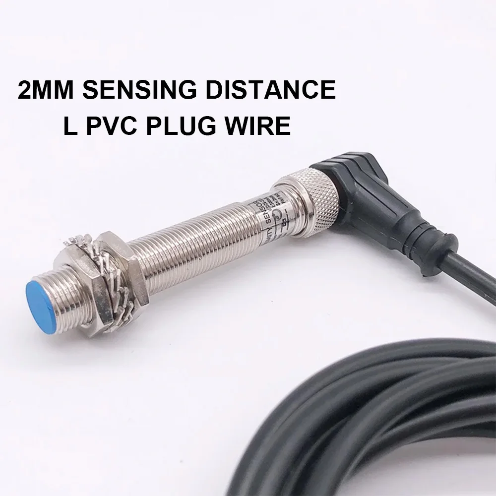 

Комплект Cloweit IP65 M12, индуктивный датчик приближения, 4-контактный соединительный кабель 2 м, ПВХ-кабель, 2 мм, 4 мм, заподлицо, не смывается, обнаружение металла