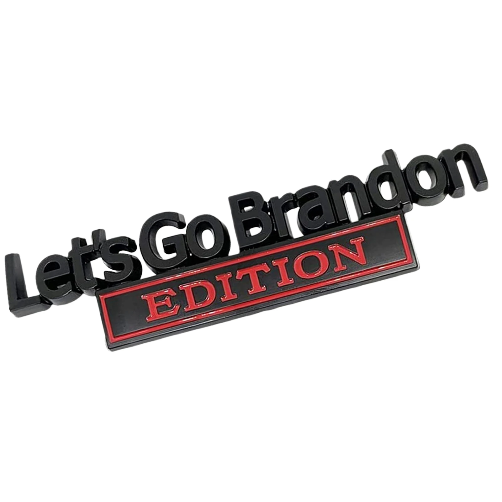 

Car Styling Metal Decals Let's-Go-Brandon EDITION Logo Alloy Car Emblem 3D Badge Sticker Decal Auto Accessory For Rear Tailgate