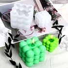 Объемная кубическая свеча, детский набор для украшения дома, аксессуары для рукоделия, пластырь, воск, силиконовая форма, поставка рукоделия