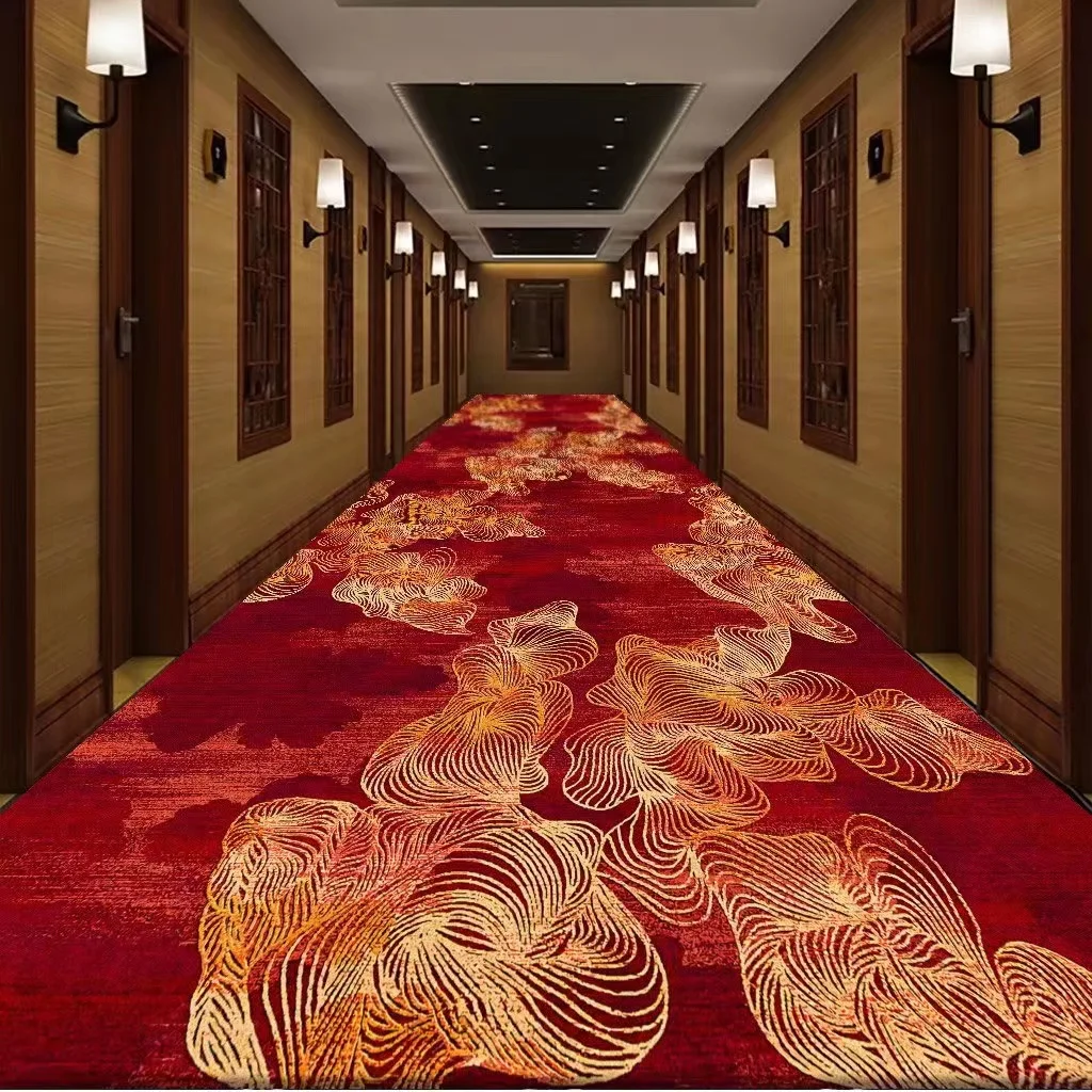 

Hotel Hallway Red Carpet Home Corridor Long Rug Soft StairS Carpet Entrance Floor Track Door Mat Wedding Aisle Runner Rug