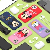 disney mickey minnie mouse donald duck phone case for iphone 13 11 12 pro max mini xs xr x 8 7 plus se back cover