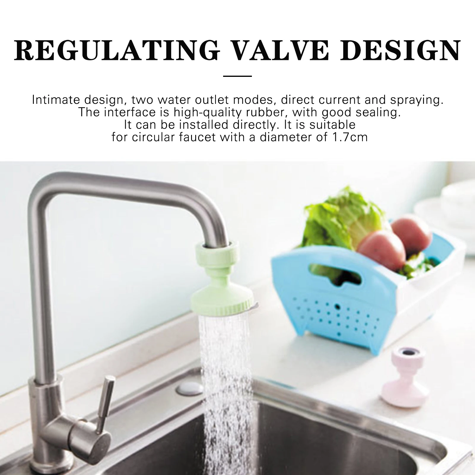 

Кухонный смеситель, регулируемый кран с разбрызгивателем и адаптер для экономии воды, простой в использовании Повседневный