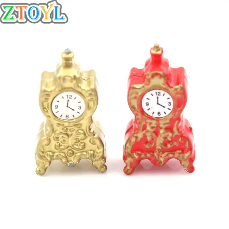 

Good Quality H 2.7cm 1:12 Living Room Porcelain Clock Dollhouse Miniature Toy