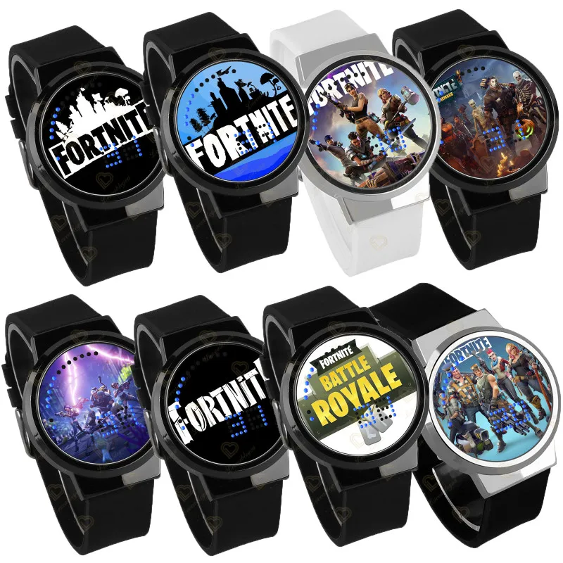 

Fortnite Luminous Touch Watch Victory Royale LED Electronic for Men Students Watches Waterproof Battle Game Toys Kids Gift