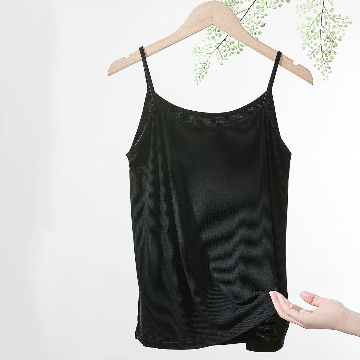 Женский сексуальный топ без рукавов майка из ледяного шелка бюстгальтер пуш-ап