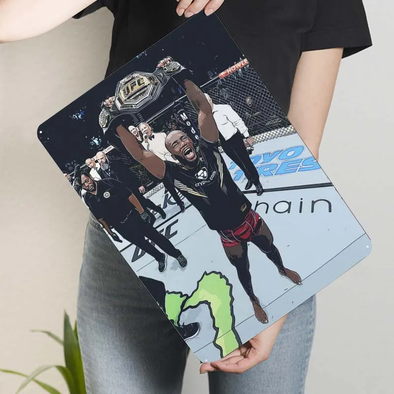 Спортивный постер Leon Edwards украшение для дома роскошный металлический жестяной