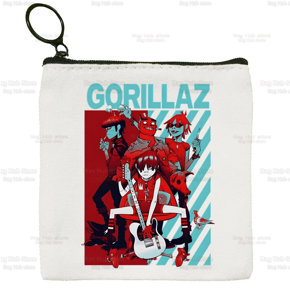 Gorillaz Rock Modern Music Graffiti Wallets Coin Pocket Vintage Male Purse Function Boy And Girl Wallet with Card Holders