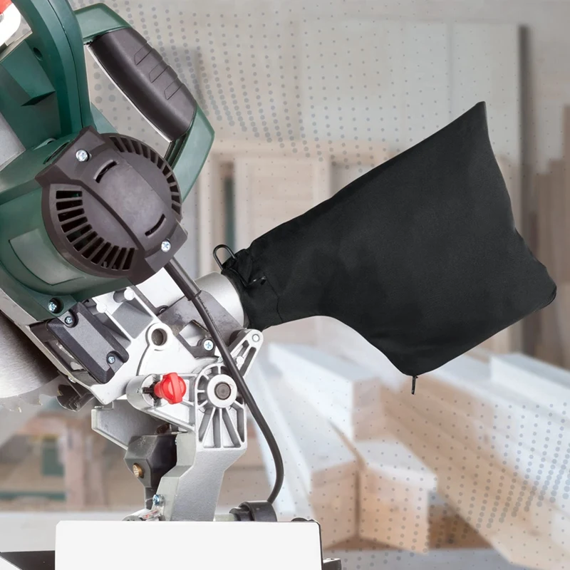 1 шт. черный мешок для сбора пыли модели торцовочной пилы 255 с застежкой-молнией и