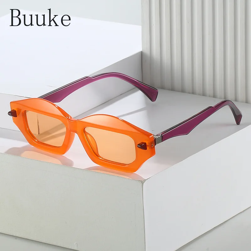 

Модные многоугольные женские солнцезащитные очки кошачий глаз с градиентом и защитой UV400 трендовые мужские солнцезащитные очки с заклепками в стиле ретро брендовые дизайнерские солнцезащитные очки