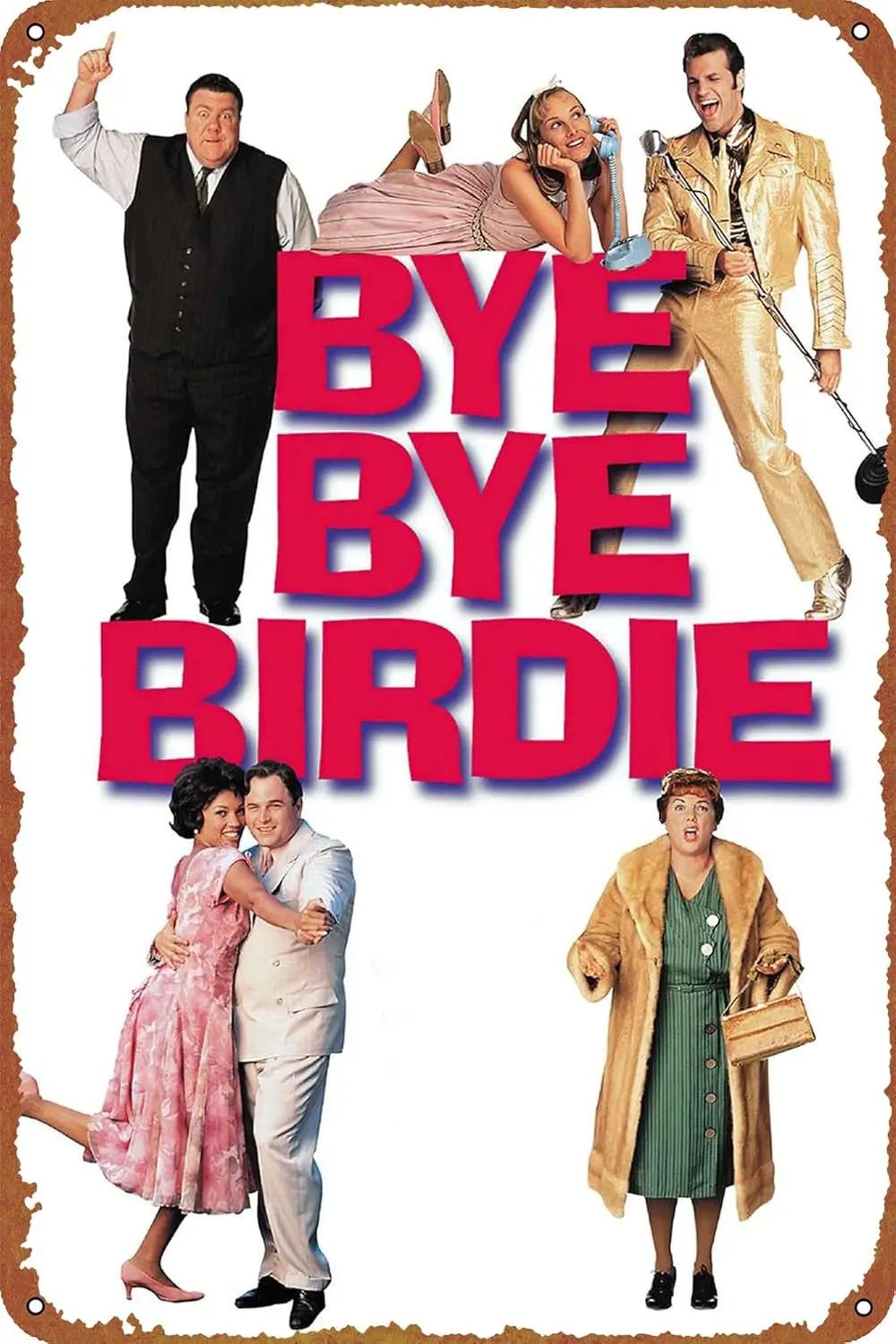 Bye Birdie постер фильма винтажная жестяная вывеска для бара кафе офиса дома
