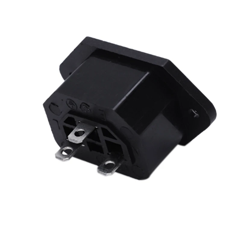 

AC 250V 10A IEC 320 C13 Panel Mount Plug Connector Socket Black