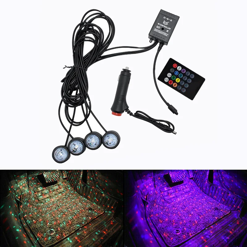 Автомобильная прикуриватель штепсельная вилка интерьерная атмосфера неоновые