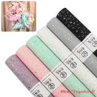 flower wrapping mesh paper diy bright dots floral bouquet gift packaging materials craft net paper florist supplies