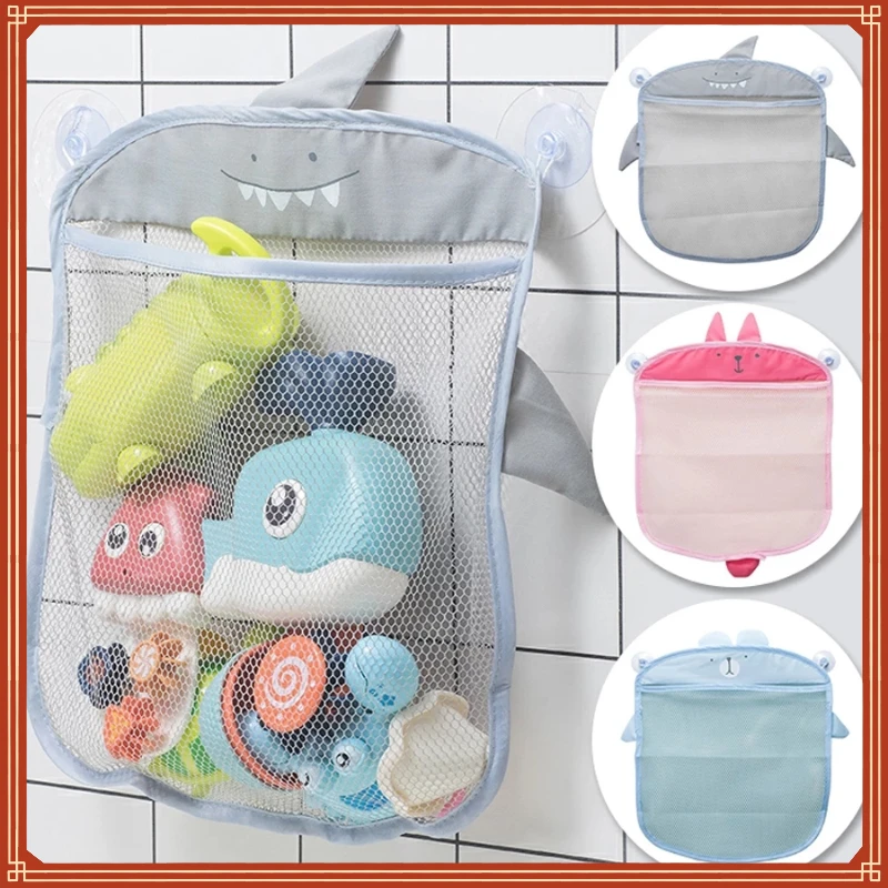 

Bathroom Mesh Bag for Bath Toys Bag Kids Basket for Toys Net Cartoon Animal Shapes Waterproof Cloth Sand Toys Beach Storage